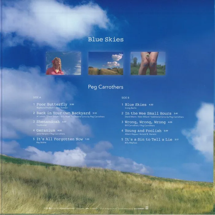 Обратная сторона обложки — Peg CARROTHERS — Blue Skies (reissue)