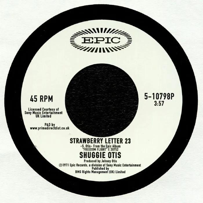 Лицевая сторона обложки — Shuggie OTIS — Strawberry Letter 23 (reissue) (remastered) (Record Store Day 2019)