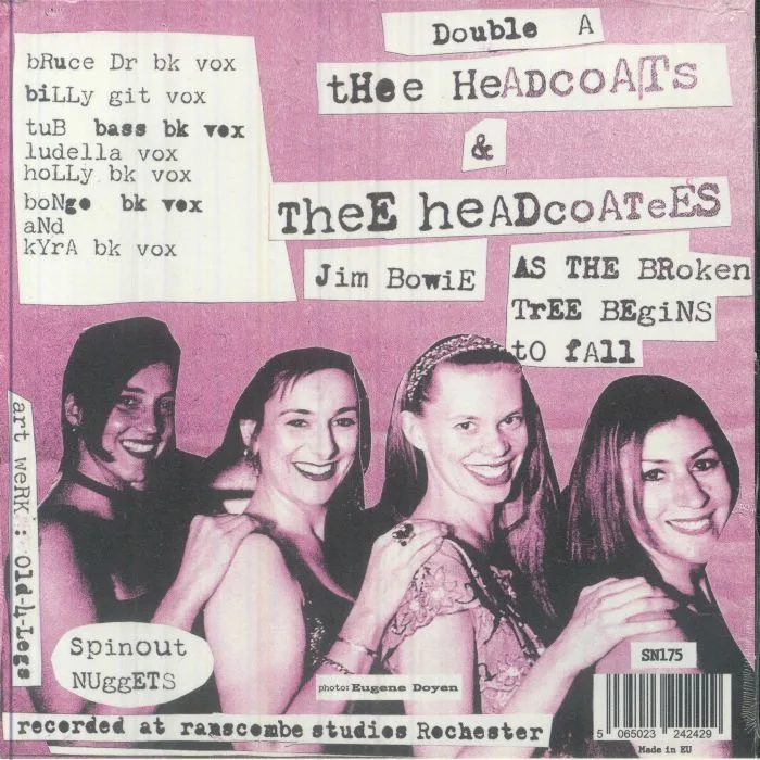Back cover — THEE HEADCOATS & THEE HEADCOATEES — Jim Bowie