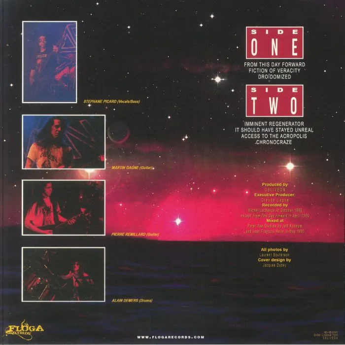 Обратная сторона обложки — OBLIVEON — From This Day Forward (reissue)