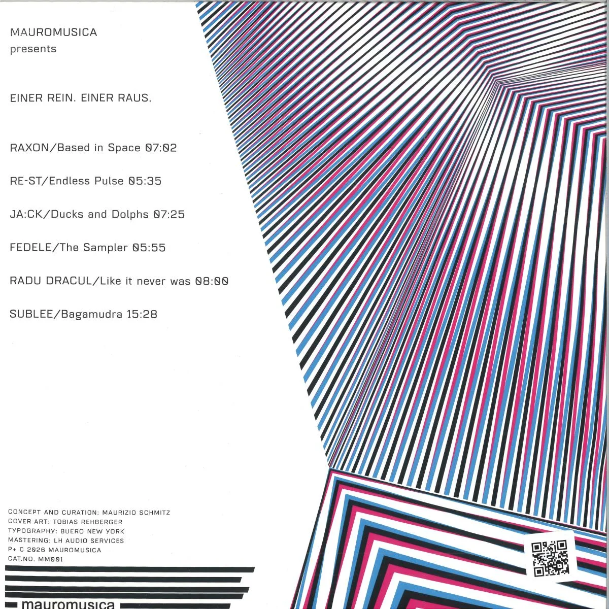 Back cover — Various — EINER REIN.EINER RAUS. LP 2x12"