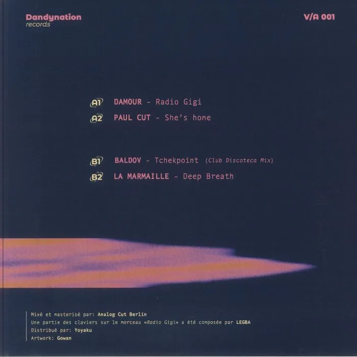 Front cover — BALDOV / DAMOUR / LA MARMAILLE / PAUL CUT — Dandynation Various Artists 001