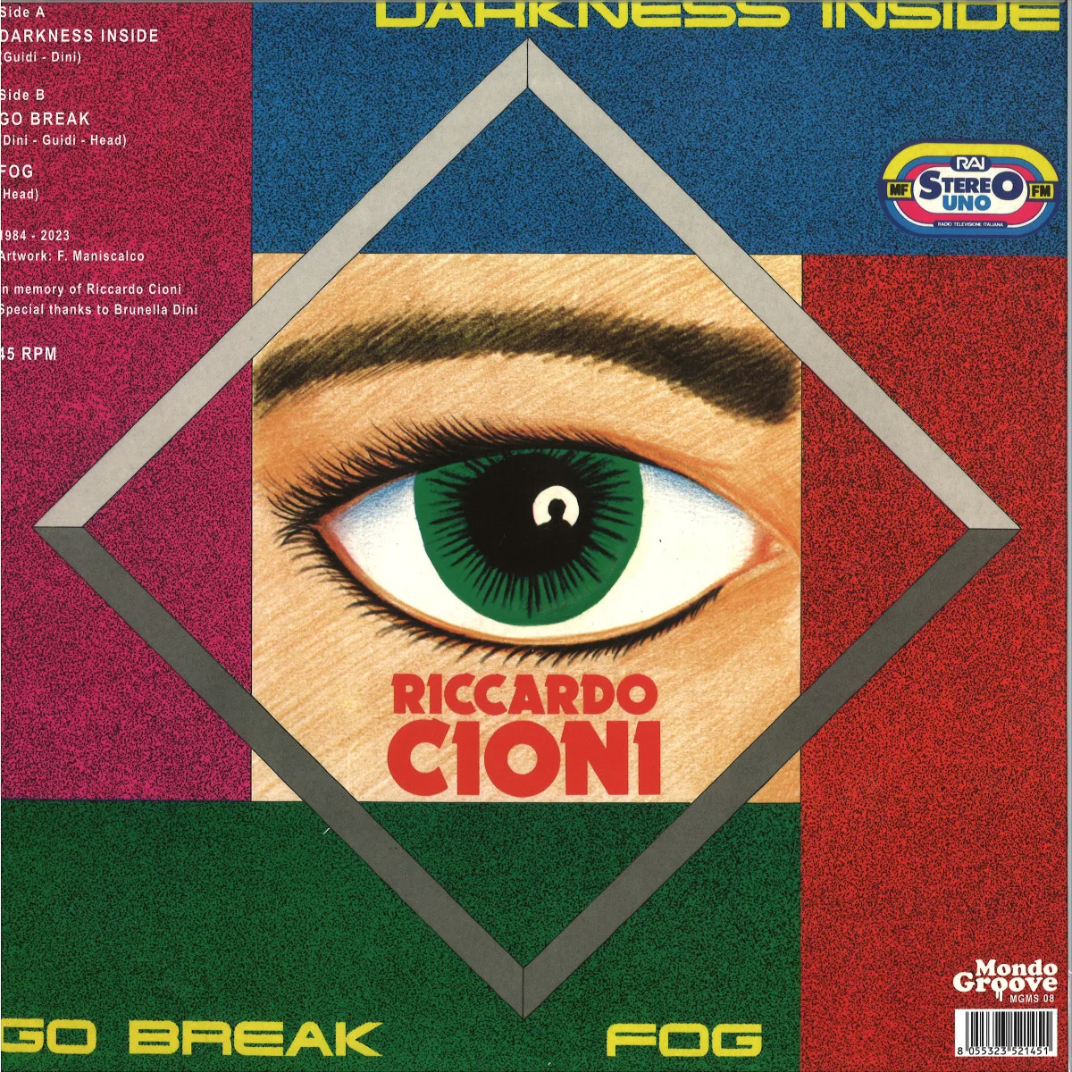 Обратная сторона обложки — Riccardo Cioni — Darkness Inside