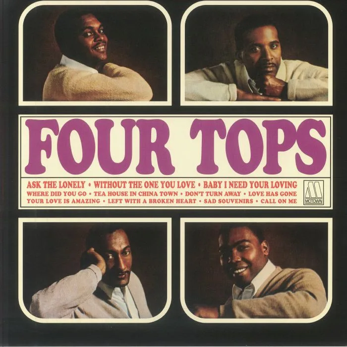 Лицевая сторона обложки — FOUR TOPS — Four Tops (mono) (reissue)