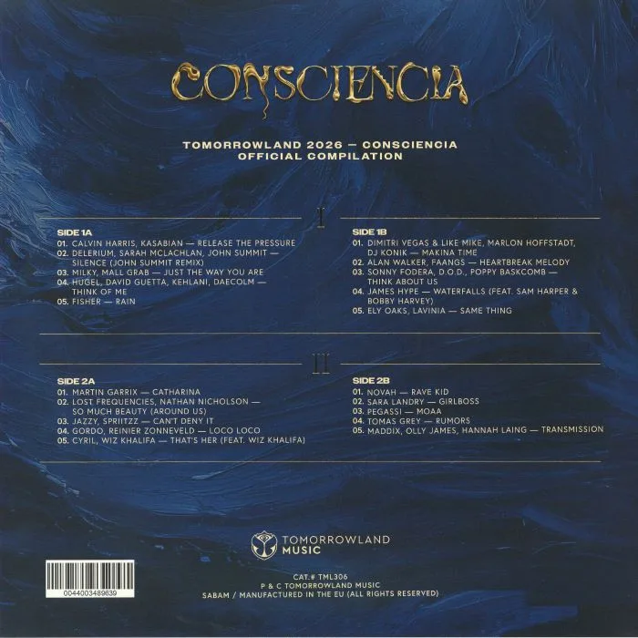 Back cover — VARIOUS — Tomorrowland 2026: Consienscia