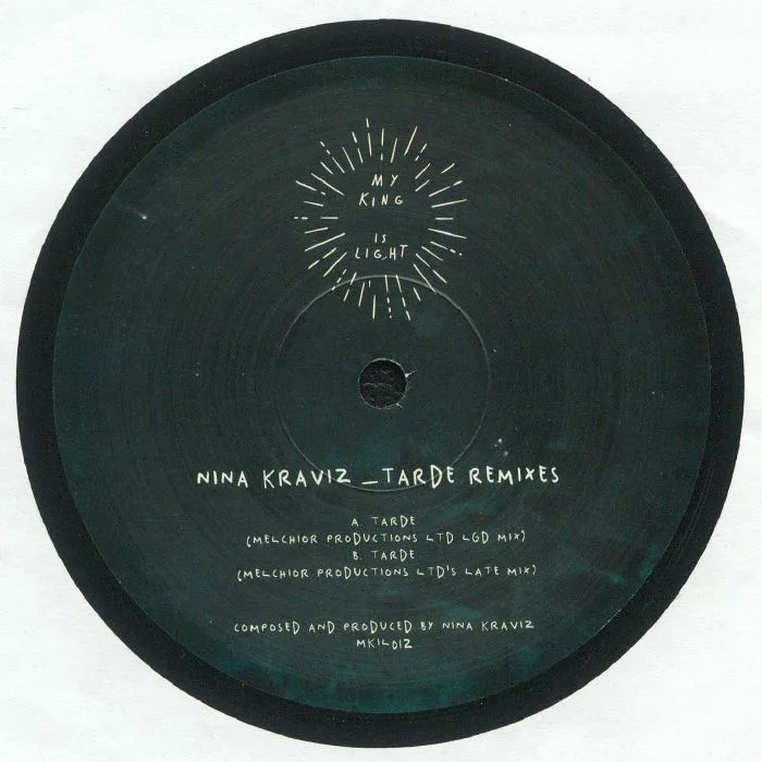Back cover — MELCHIOR PRODUCTIONS LTD / NINA KRAVIZ — Tarde (remix)
