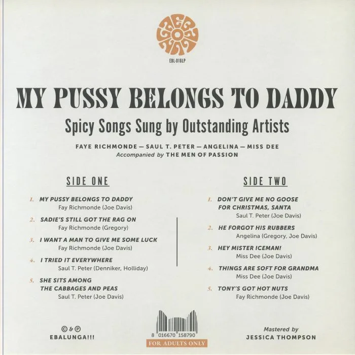 Back cover — VARIOUS — My Pussy Belongs To Daddy (reissue)