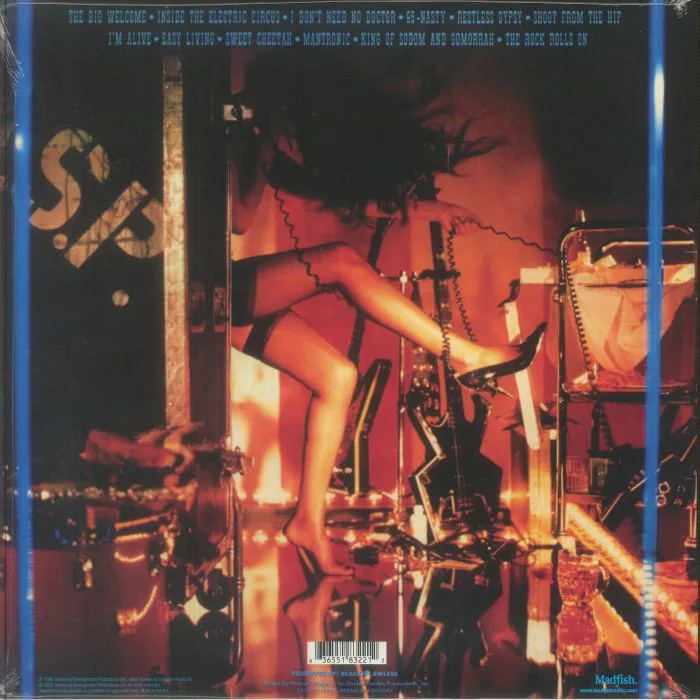 Обратная сторона обложки — WASP — Inside The Electric Circus (40th Anniversary Edition) (Record Store Day RSD 2026)