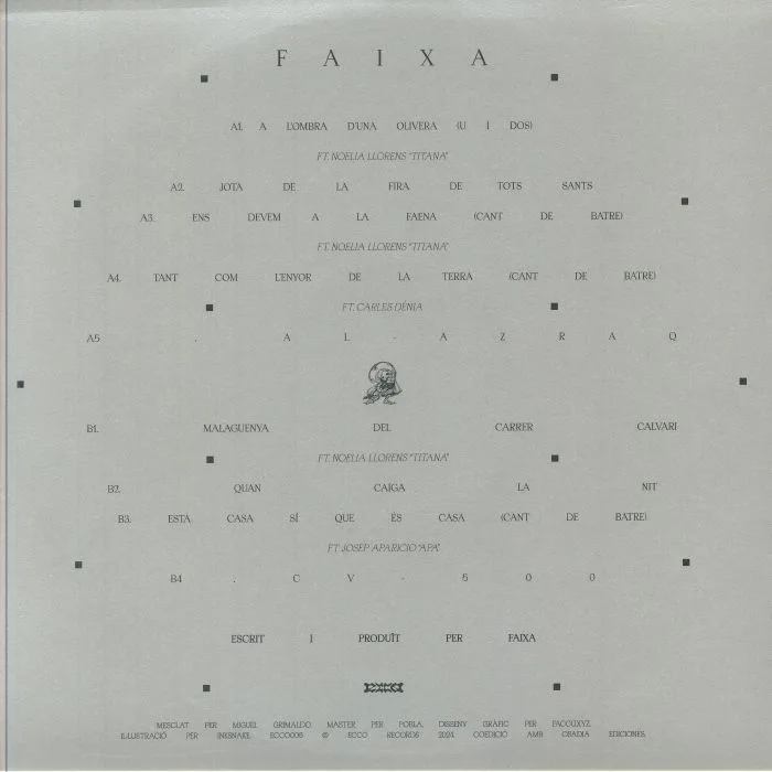 Back cover — FAIXA — Faixa