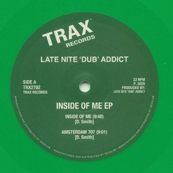 Front cover — LATE NITE 'DUB' ADDICT — Inside Of Me EP