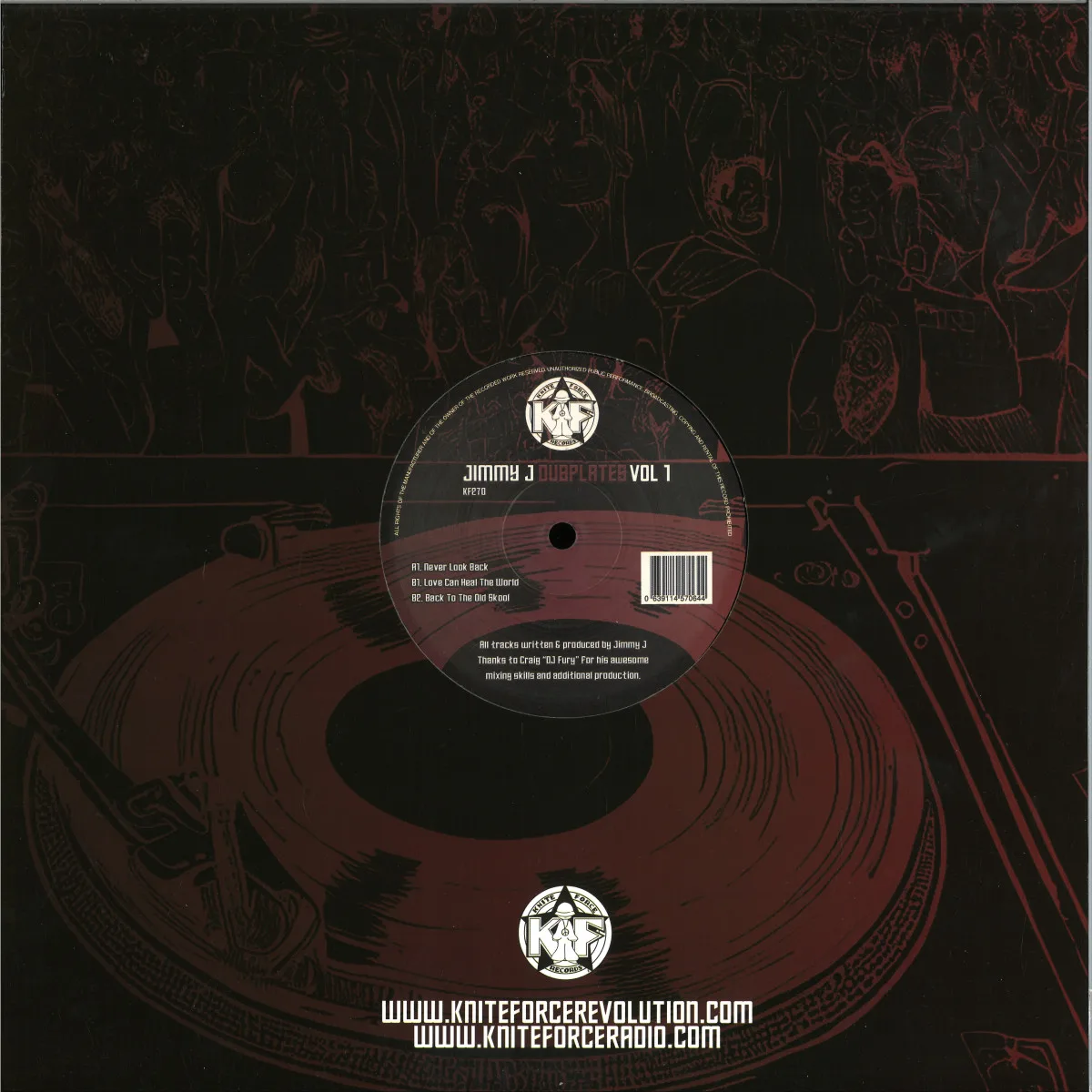 Back cover — Jimmy J — Dubplates Vol. 1 EP