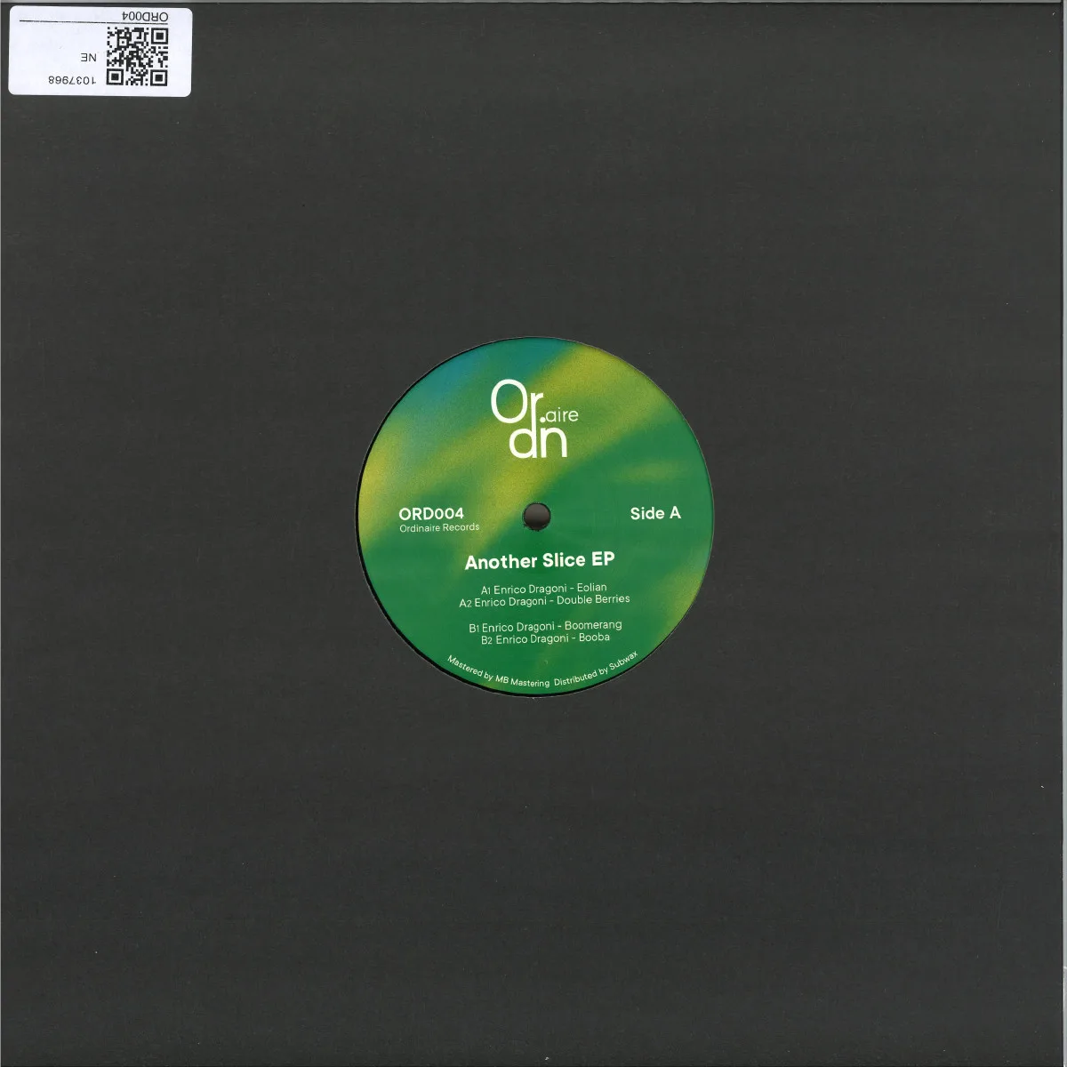 Back cover — Enrico Dragoni — Another Slice EP