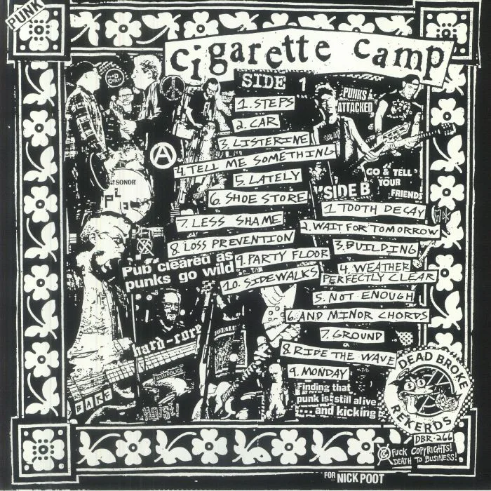 Back cover — CIGARETTE CAMP — Steps