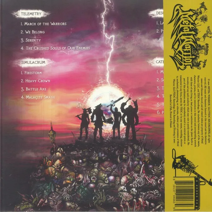 Back cover — METAL WARRIOR — The Crushed Souls Of Our Enemies