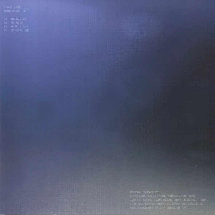 Back cover — INNER ZONE — Dark Night EP