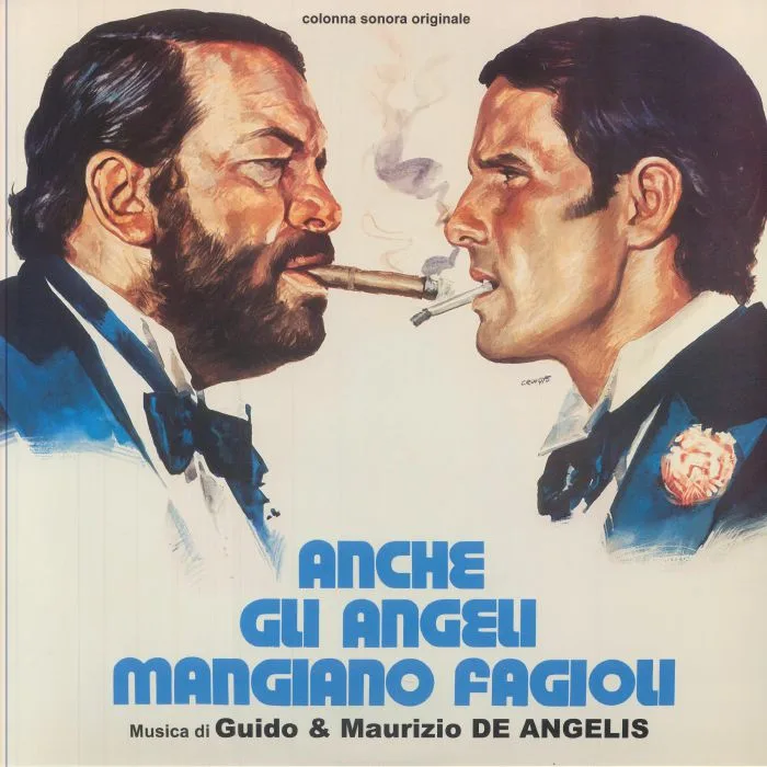 Front cover — GUIDO & MAURIZIO DE ANGELIS — Anche Gli Angeli Mangiano Fagioli / Anche Gli Angeli Tirano Di Destro (Soundtrack)