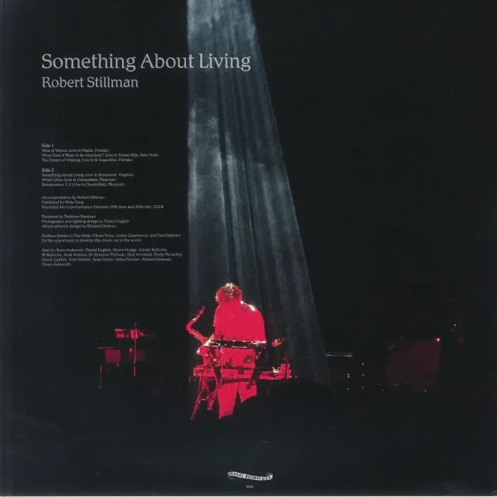 Обратная сторона обложки — Robert STILLMAN — Something About Living
