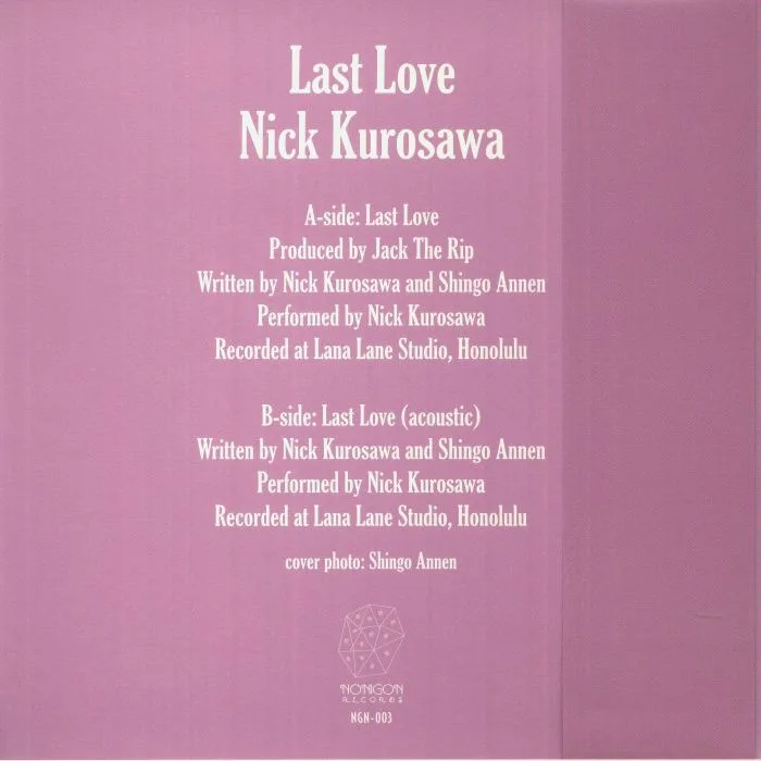 Back cover — Nick KUROSAWA — Last Love
