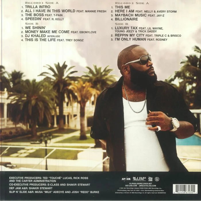 Обратная сторона обложки — Rick ROSS — Trilla
