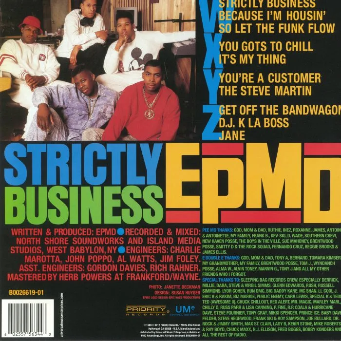 Обратная сторона обложки — EPMD — Strictly Business (reissue)