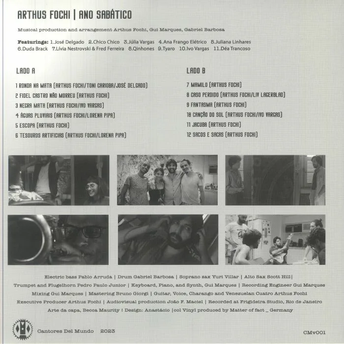 Back cover — Arthus FOCHI — Ano Sabatico
