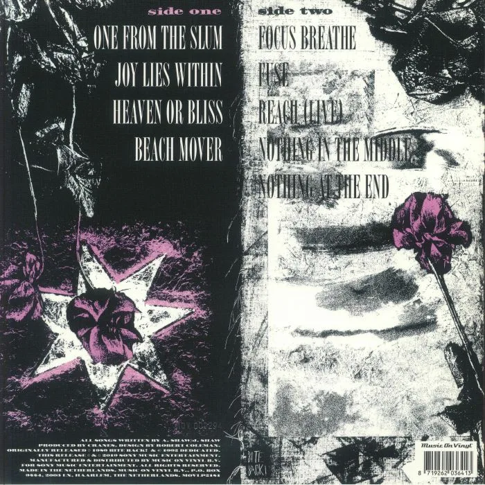 Back cover — CRANES — Self Non Self (Expanded Edition)