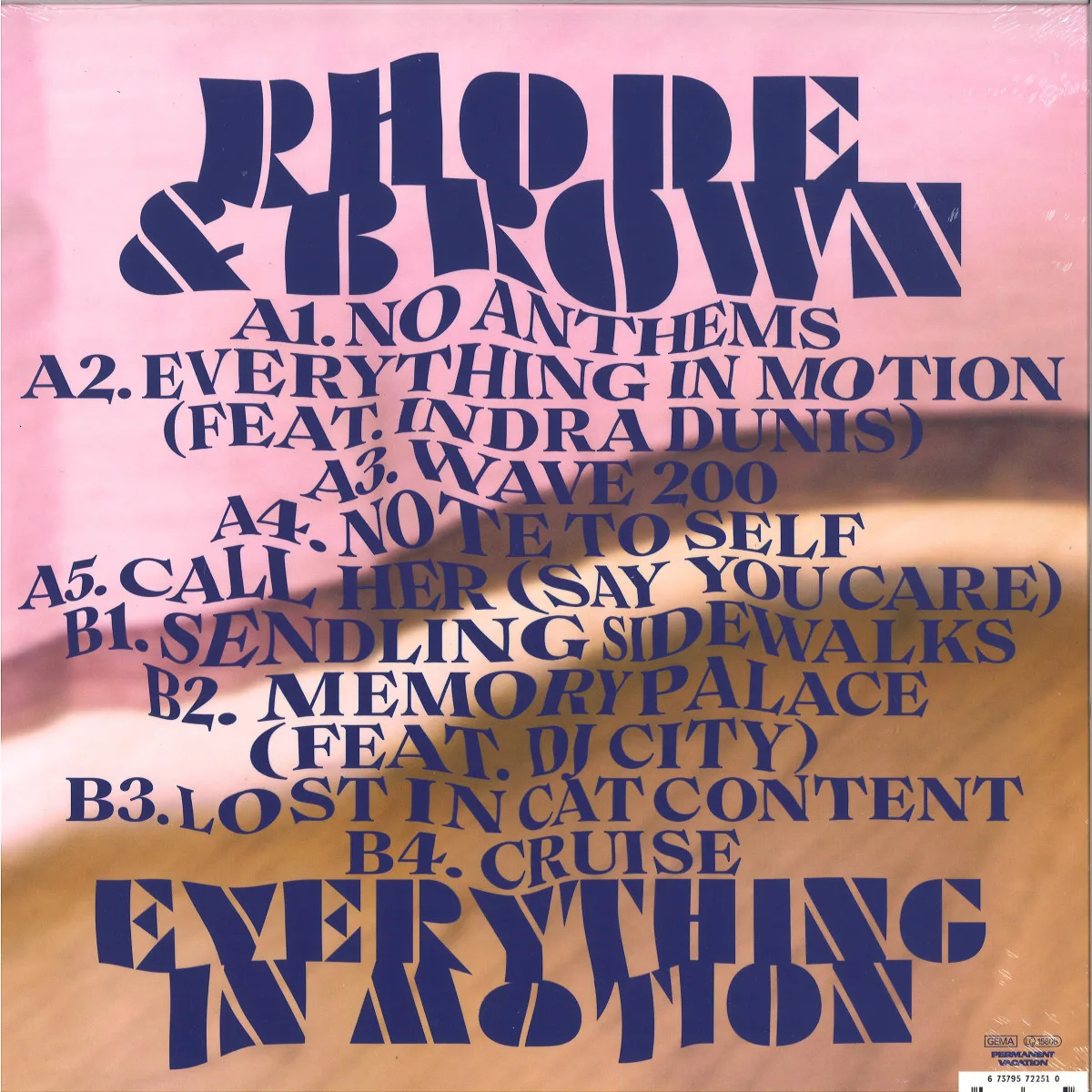 Обратная сторона обложки — Rhode&Brown — Everything In M
