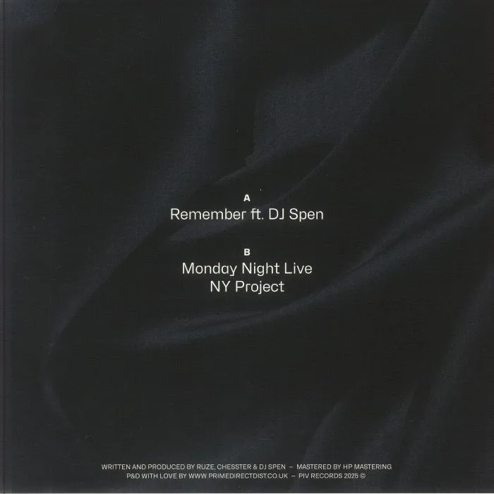 Back cover — RUZE / CHESSTER — Remember
