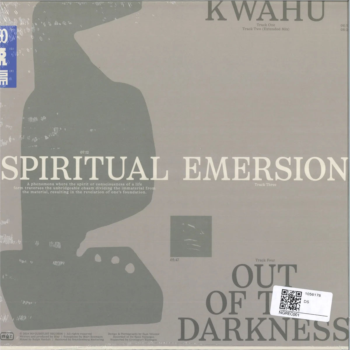 Обратная сторона обложки — Blay — SPIRITUAL EMERSION