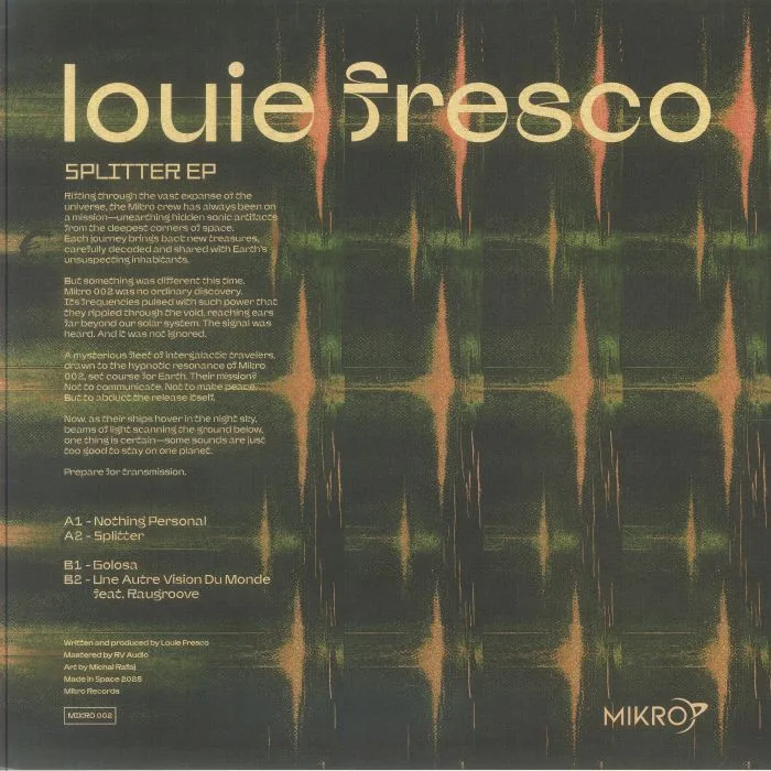 Обратная сторона обложки — Louie FRESCO — Splitter EP