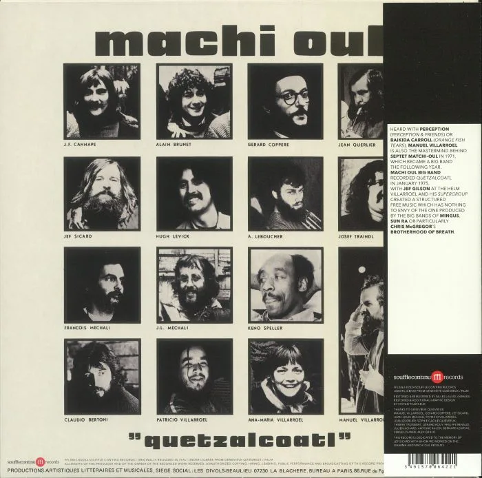 Обратная сторона обложки — MACHI OUL BIG BAND — Quetzalcoatl (remastered)