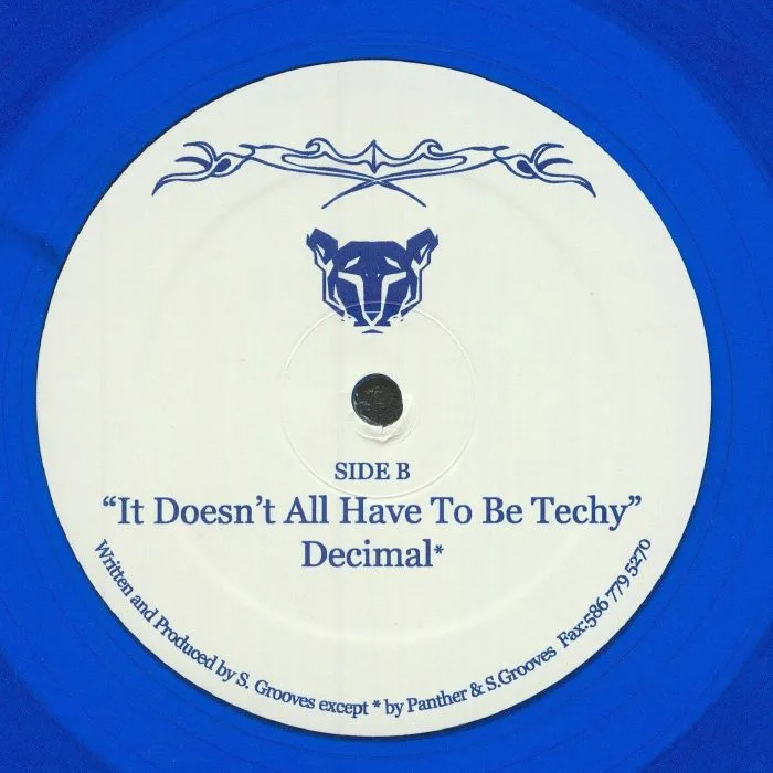 Back cover — SCOTT GROOVES — Dark Blu EP