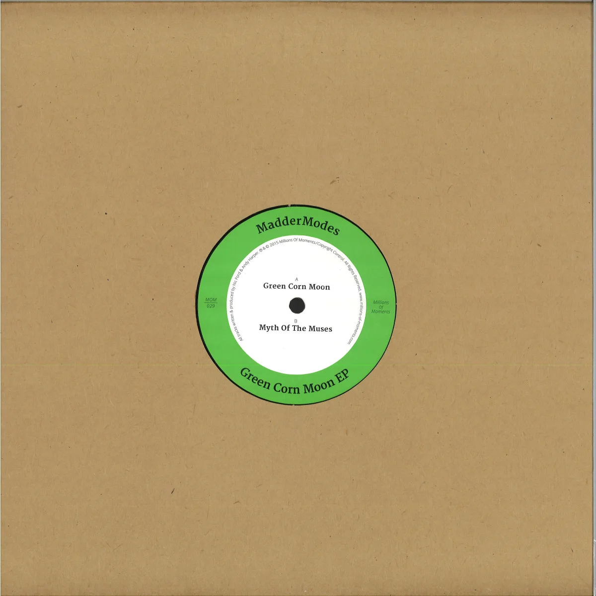 Обратная сторона обложки — Maddermodes — Green Corn Moon Ep