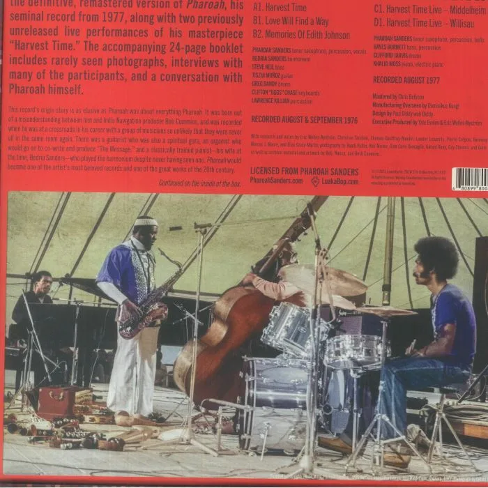 Обратная сторона обложки — Pharoah SANDERS — Pharoah (Deluxe Edition)