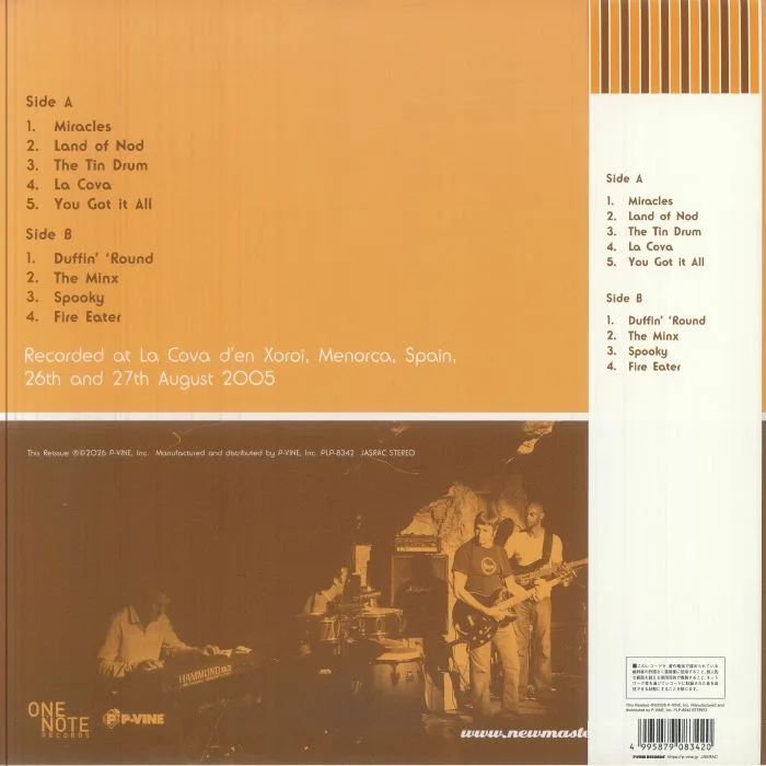 Back cover — The NEW MASTERSOUNDS — Live At La Cova