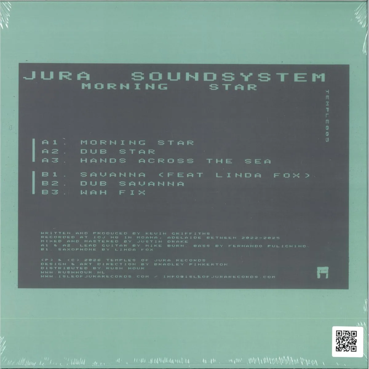 Обратная сторона обложки — JURA SOUNDSYSTEM — MORNING STAR