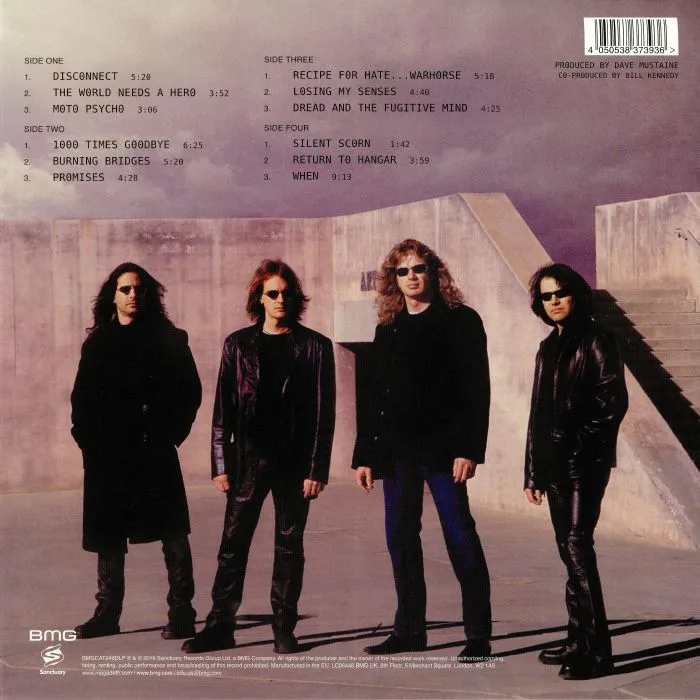 Back cover — MEGADETH — The World Needs A Hero (remastered)