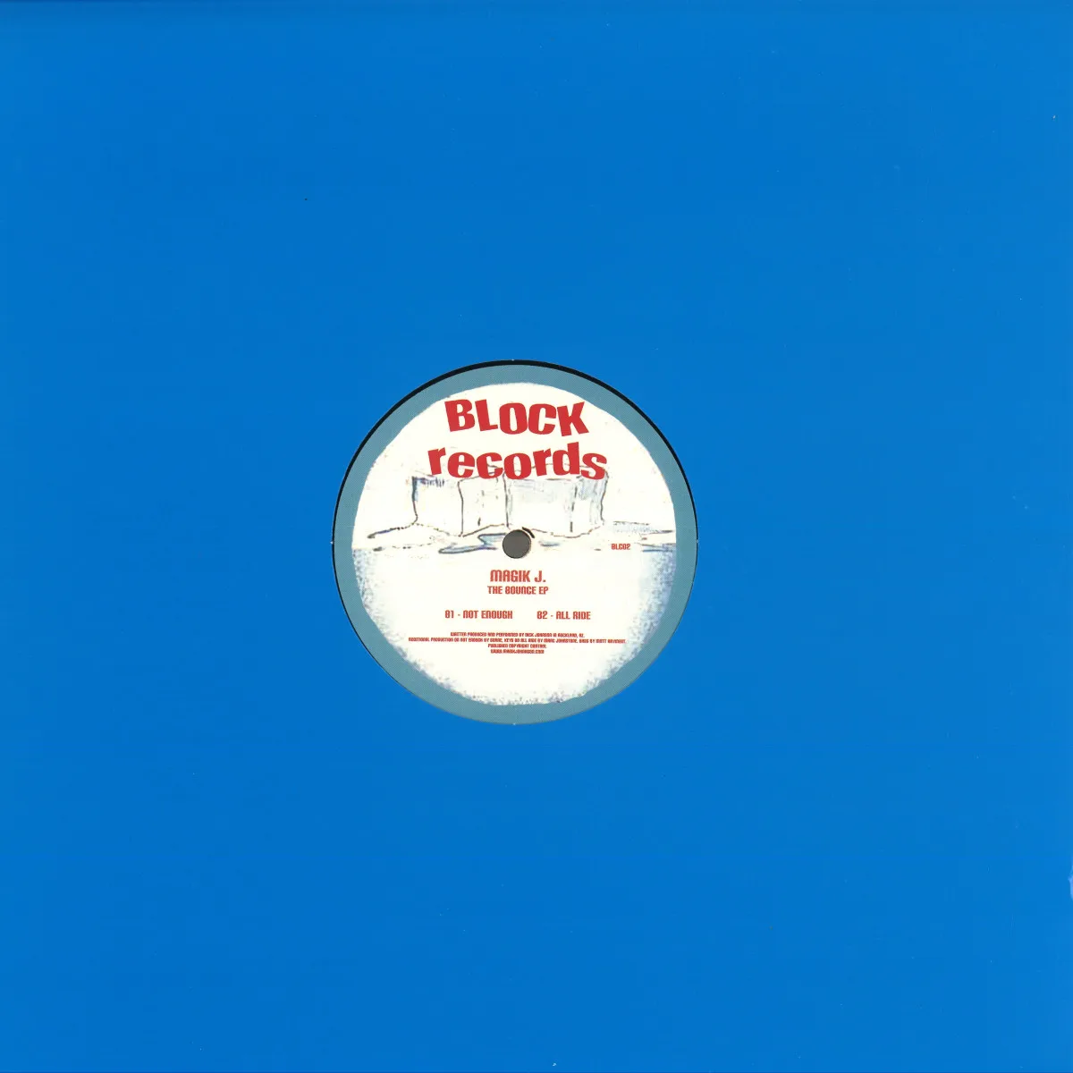 Back cover — Magik J — The Bounce EP