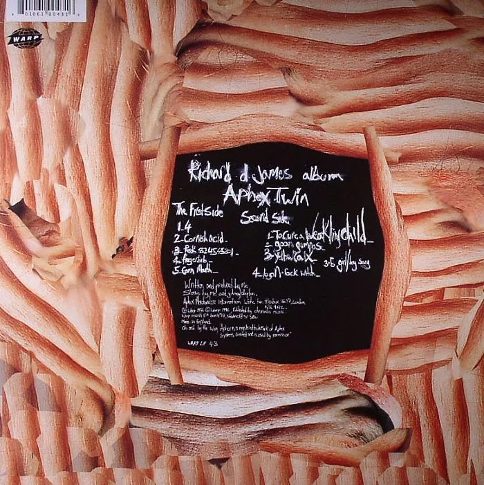 Back cover — APHEX TWIN — Richard D James Album (reissue)