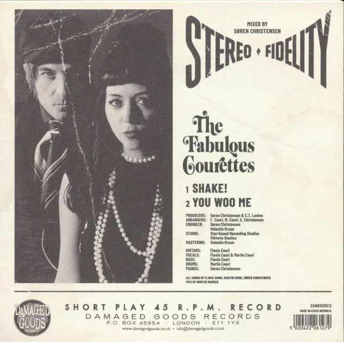 Back cover — The FABULOUS COURETTES — Shake!