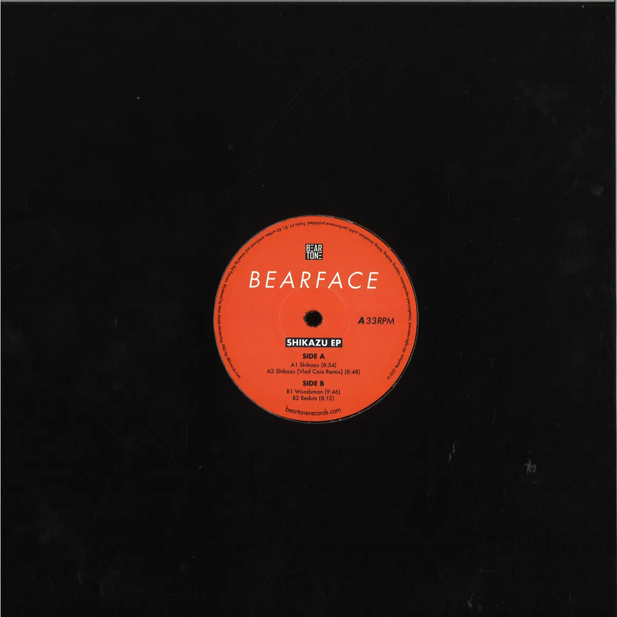Обратная сторона обложки — Bearface — SHIKAZU EP