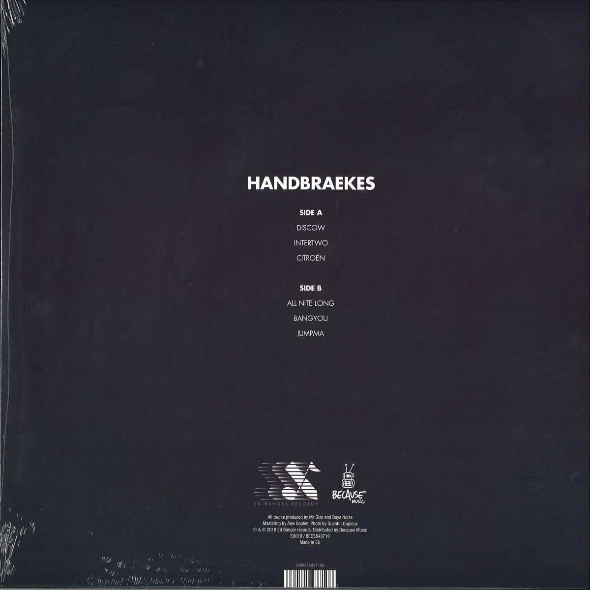 Back cover — Handbraekes(Boys Noize,Mr. Oizo) — #3