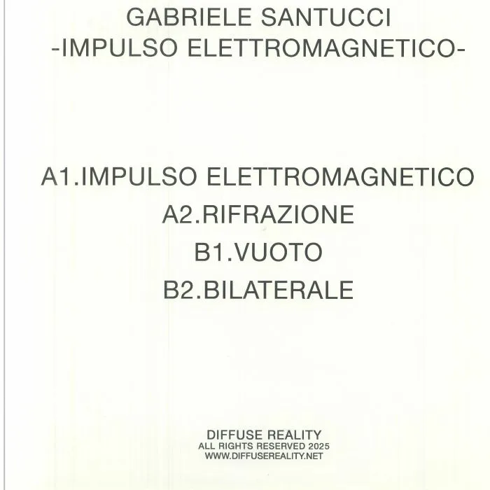Обратная сторона обложки — Gabriele SANTUCCI — Impulso Elettromagnetico