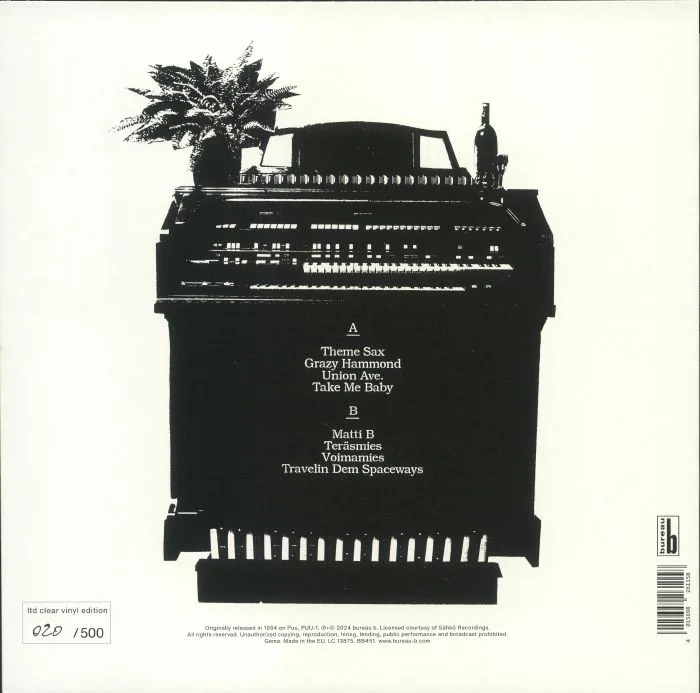 Обратная сторона обложки — Jimi TENOR — Sahkomies (30th Anniversary Edition)