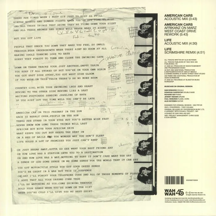 Back cover — SAM — American Cars