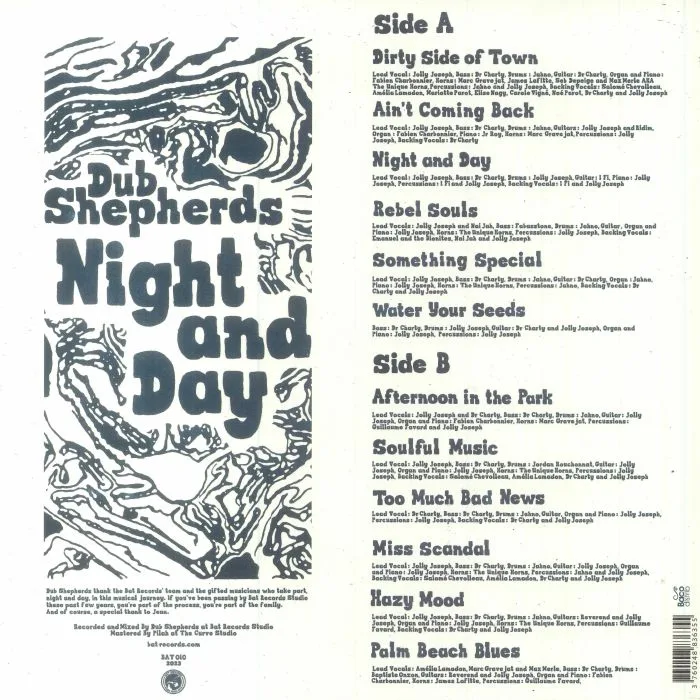 Обратная сторона обложки — DUB SHEPHERDS — Night & Day