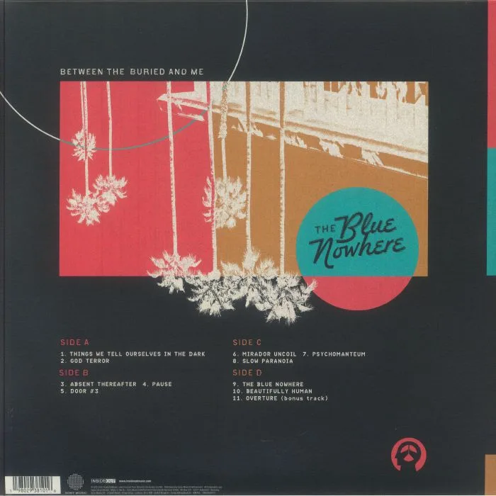 Обратная сторона обложки — BETWEEN THE BURIED & ME — The Blue Nowhere (Deluxe Edition)