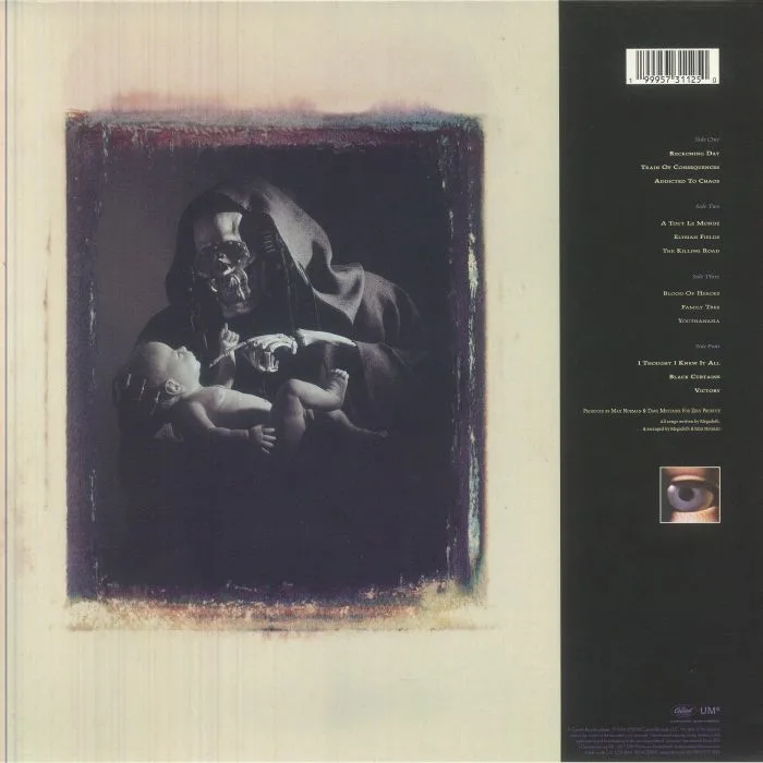 Обратная сторона обложки — MEGADETH — Youthanasia (remastered)