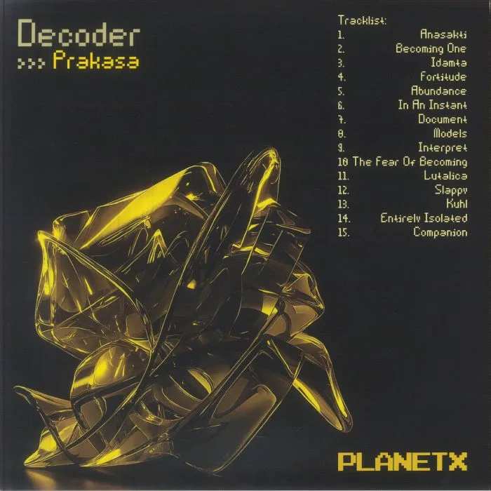 Back cover — DECODER — Prakasa