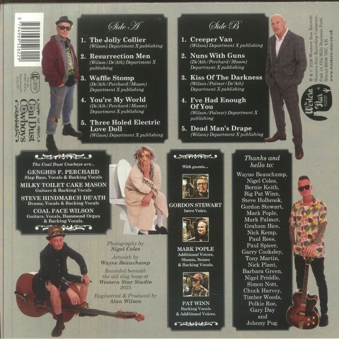 Back cover — The COAL DUST COWBOYS — Diabolical Deathly Smash'n'Grab